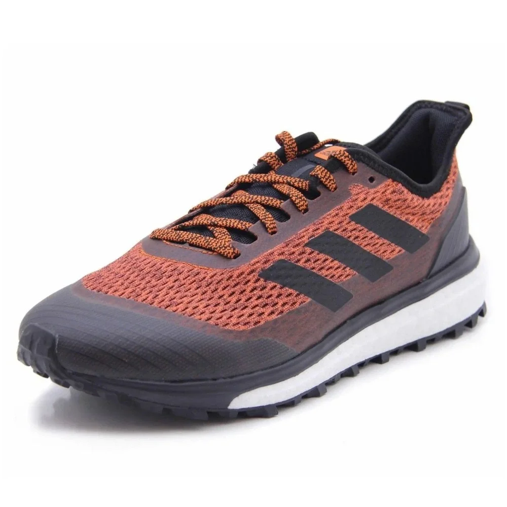 Adidas Response Trail Running Shoes Black‎ Orange Mens 11 UK 10.5 EU 45 1/3